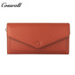 Factory custom short simple leather purse for women cowhide coin bag for women purse money clip