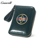 New leather women's long purse zipper wallet Large capacity waxed cowhide card bag factory custom