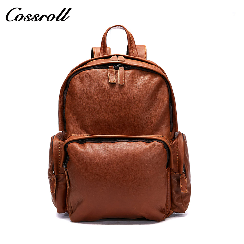 Casual outdoor vintage leather backpack Daily activities Large Space Backpack Office laptop backpack Crazy Horse leather bag