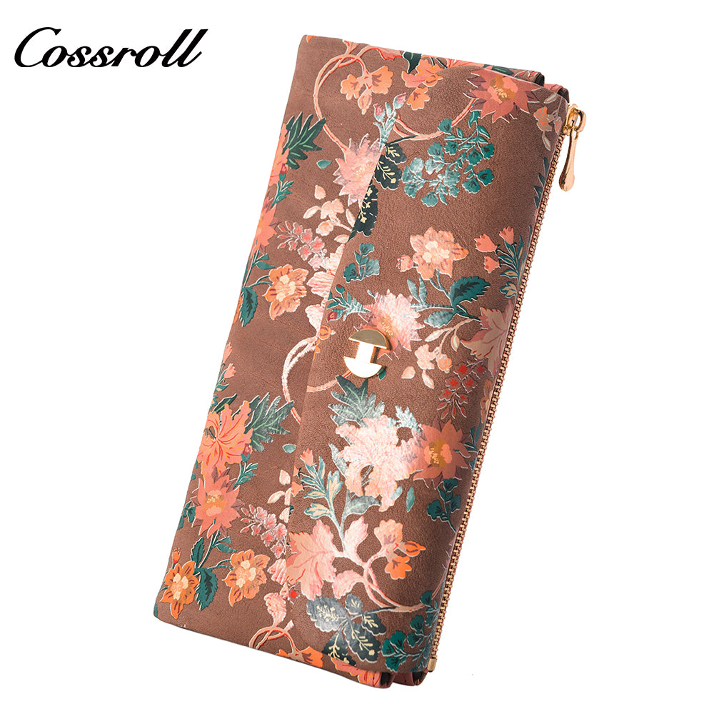 China Professional Customized manufactory for women geniune leather wallet