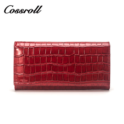 Crocodile print mobile phone wallet