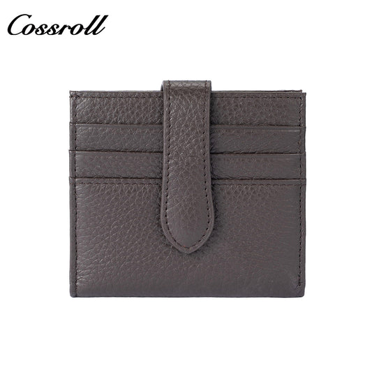 Women's genuine leather business card holder ID card holder credit card holder work ID holder wallet