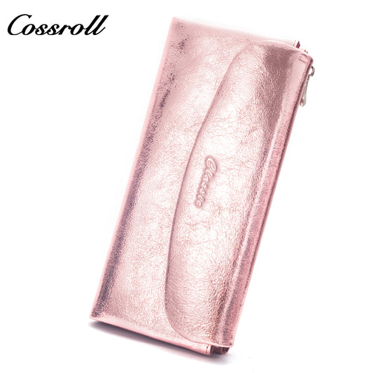 Popular Decorative handmade leather leather purse women pearl pattern