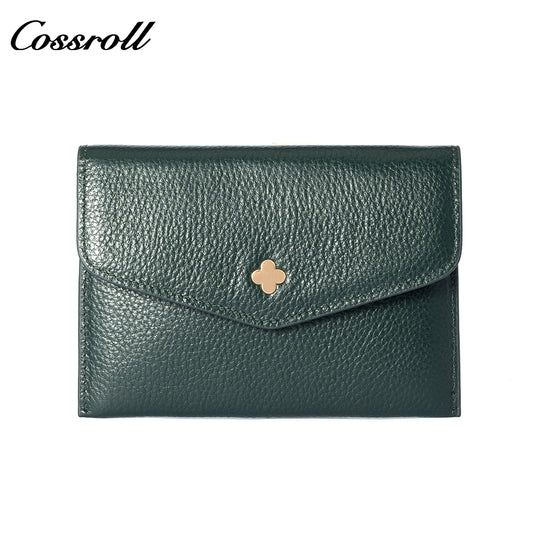 Wholesale High Quality  ladies purse  geniune leather wallet  Lychee leather