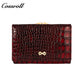 Cross-border 2024 Fall Women's Short wallet Euro-American style crocodile buckle three-fold coin wallet