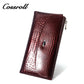 New factory custom leather money baotou layer cowhide change card bag patent leather holding women's purse custom