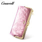 New Products dark blue long leather wallet women With Top Selling