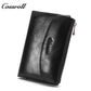 First layer soft cowhide three fold wallet small wallet Fashion leather short folding money wallet Feminine zipper coin purse