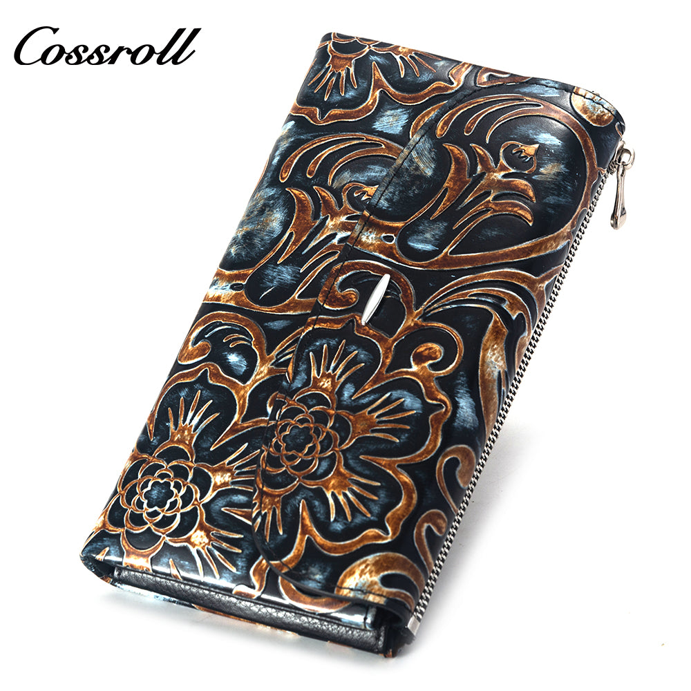 Trendy and Durable Genuine Leather Women's Wallets Women's Short classic