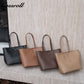 Genuine leather women's bag, large capacity, versatile casual shoulder bag, commuting handbag