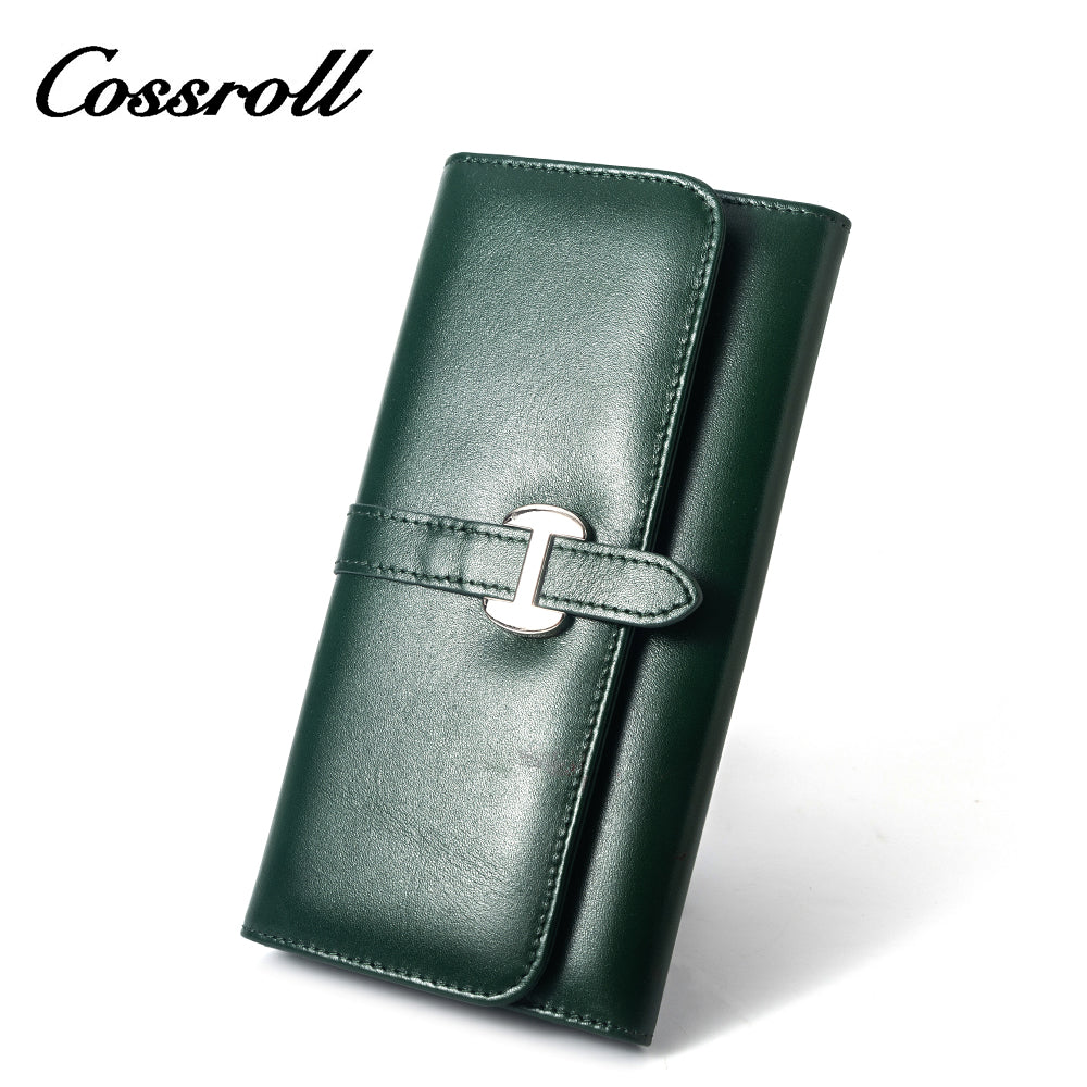 New Product black small leather wallet women's with factory price