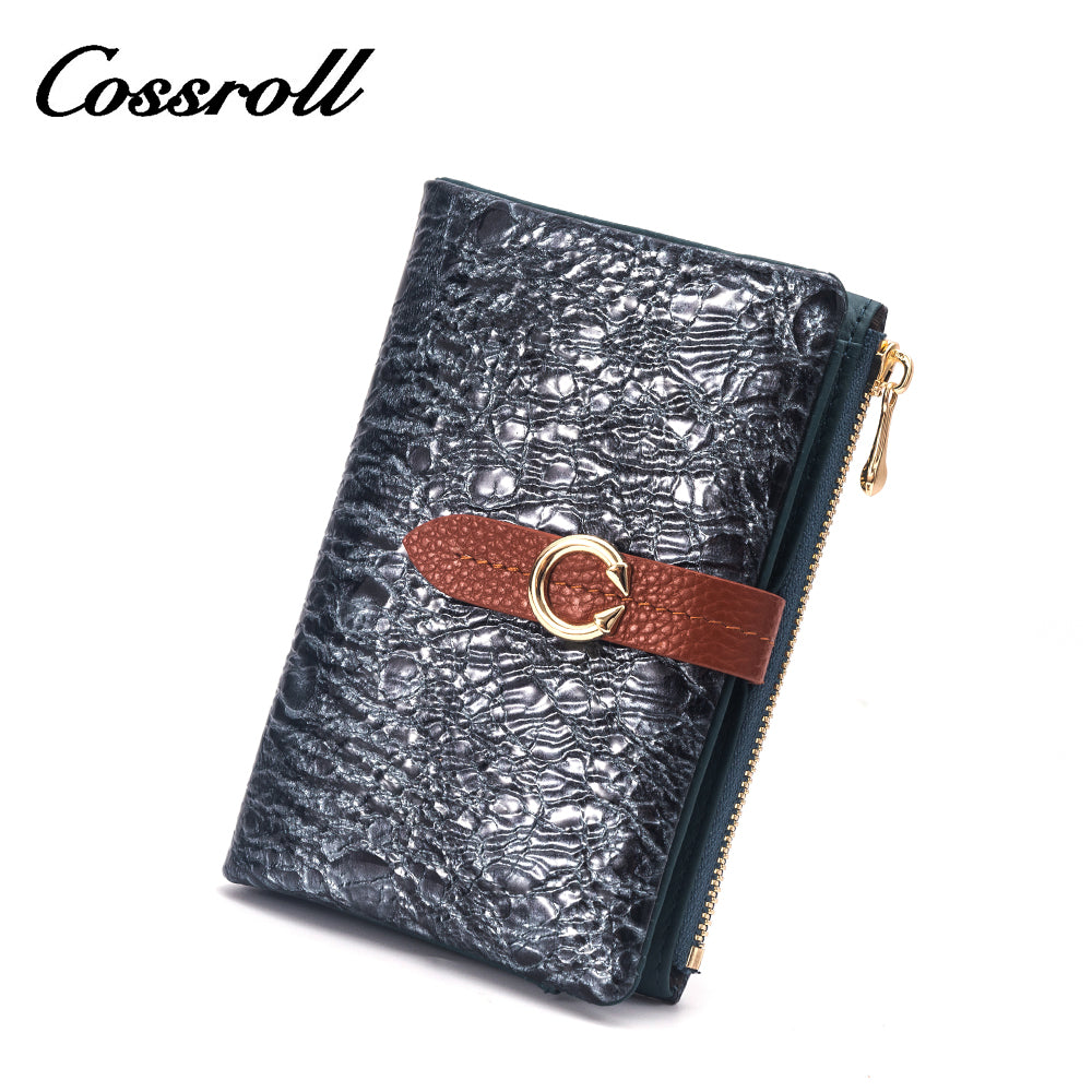 2023 Best New Products dark blue long leather wallet women With Top Selling