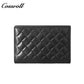 Diamond Quilted Genuine Leather Bifold Card Wallet, Multi-Layer Slots Portable Card Holder for Passport, ID Documents & Daily Cards