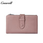 Women's Long Genuine Leather Multi-Card Slot Simple First Layer Cowhide Vertical Wallet for Export