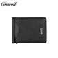 Customised Plain Layer Cowhide Men's Wallet Genuine Leather Money Clip Multifunctional