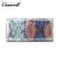 Manufacturers custom foreign trade new wallet female leather short snake wallet cowhide high-end wallet card bag certificate bag