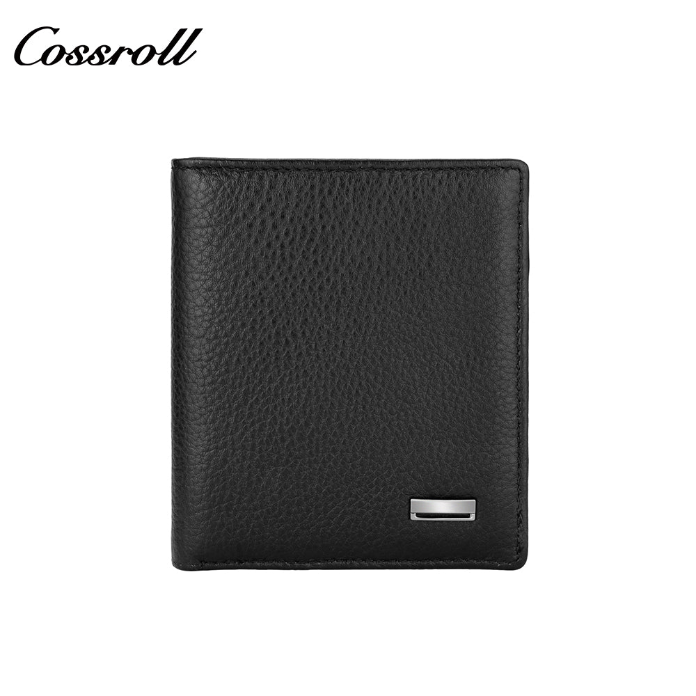 Genuine leather men's wallet head layer cowhide leisure money clip short section