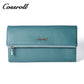 Classic Zipper Multicolor Europe Best Selling Long Ladies Genuine Leather Lychee Wallet