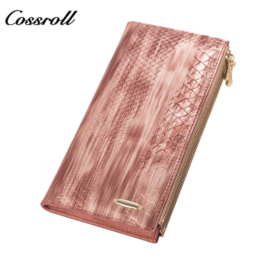 Best Selling Quality manufactory leather new wallet  crocodile texture Genuine Leather
