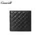 Men's Diamond Quilted Genuine Leather Bifold Short Wallet, Multi-Slot Functional Card Holder, Minimalist Purse for Business, Commute & Daily Casual Use