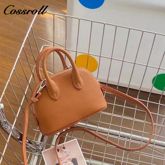 mini French sheep print shell bag handbag crossbody bowling leather shoulder small square bag female