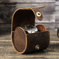 Crazy Horse Leather Travel portable watch case single pack handmade leather watch storage case