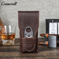 New retro Crazy Horse cowhide three cigar holder Portable cigar holder leather cigar storage bag