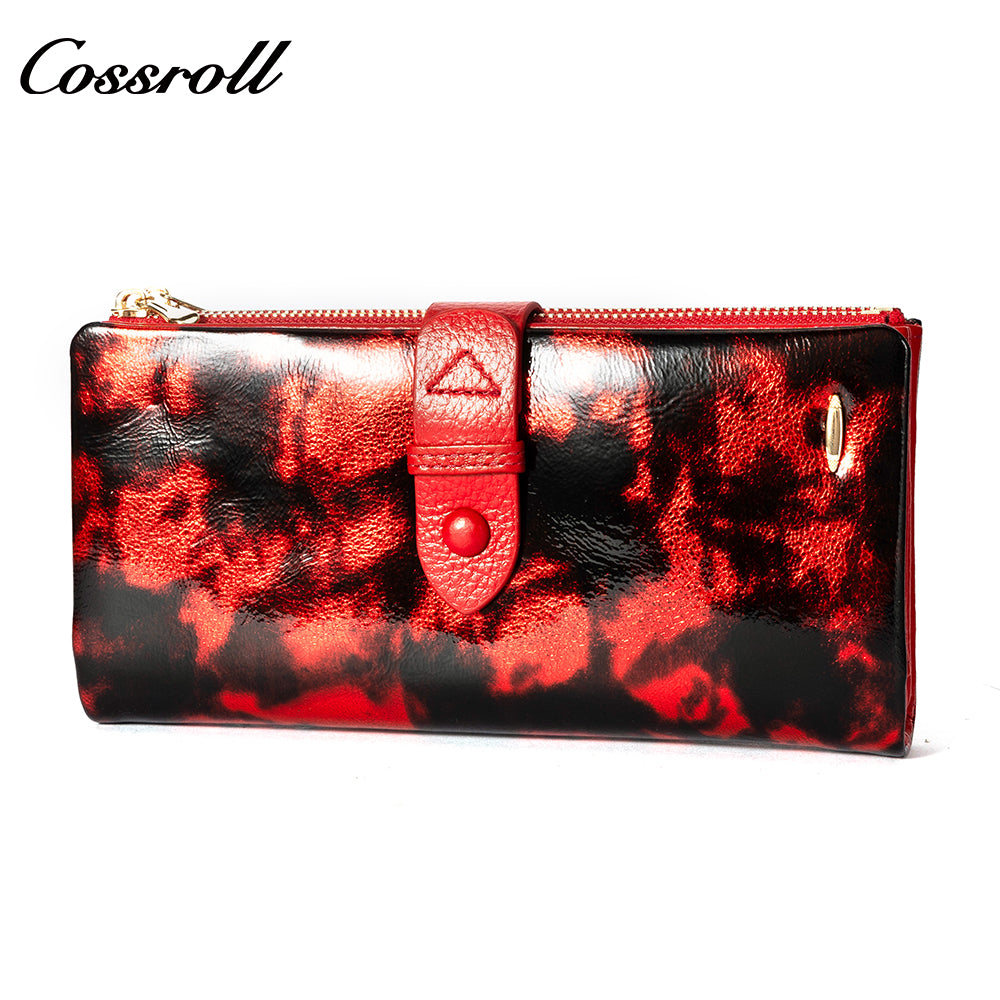 Most Selling Products  manufactory for women geniune leather wallet patent leather