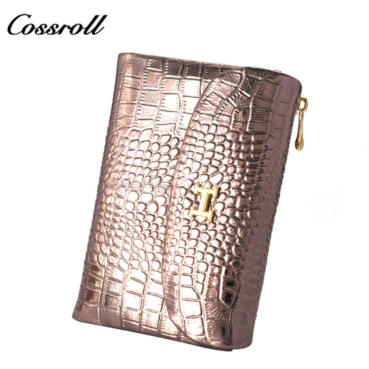 Hot Sale High Quality  leather luxury crocodile texture Genuine Leather