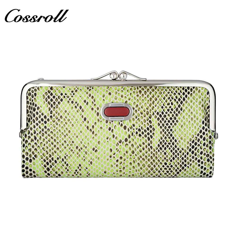 Retro multifunctional folding clip long coin purse new portable versatile multi card position ladies  wallet