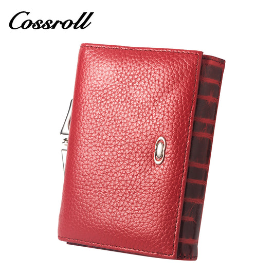 Wholesale New Trends red leather wallets for women  With Wholesale of new materials