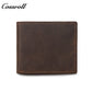 Amazon Europe RFI Men's Genuine Leather Wallet Vintage Crazy Horse Short Wallet