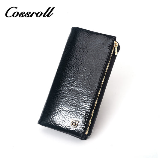 Latest Models black full grain leather wallet women's With New Currents