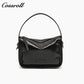 Oil wax cowhide bag female new fashion hundred with shoulder bag senior sense of niche retro commuting crossbody bag