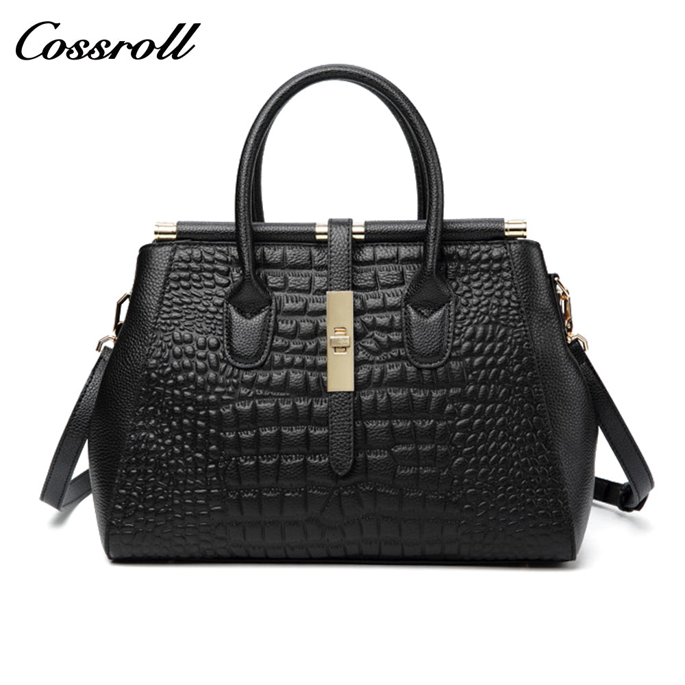 Leather all-in-one Ladies middle-aged Mom Tote Bag 2024 new fashion atmospheric head layer cowhide Handbag girl