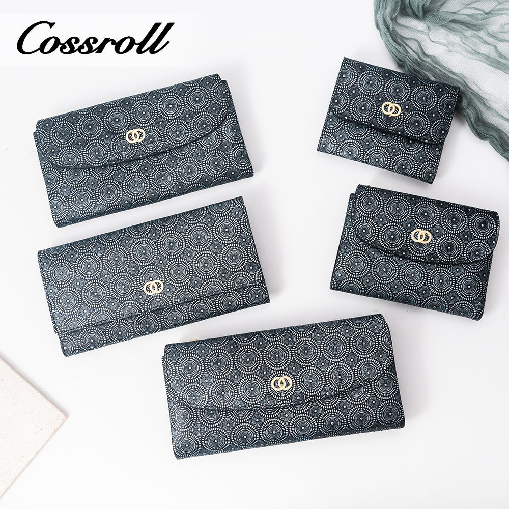 A wide range of styles to choose from: a collection of women's leather wallets to suit different tastes