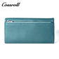 Classic Zipper Multicolor Europe Best Selling Long Ladies Genuine Leather Lychee Wallet