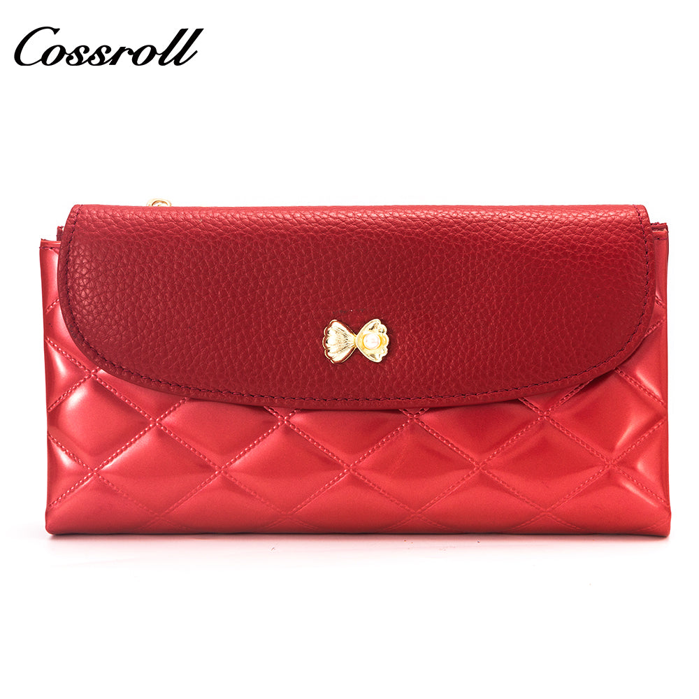 The Best China good quality leather purse women patent leather