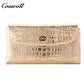 2024 New Design leather fasion slim wallet custom logo   crocodile texture Genuine Leather