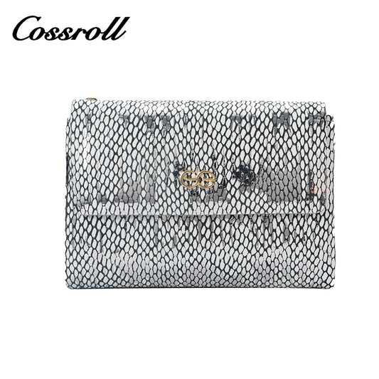 2024 Factory custom foreign trade new wallet female leather python wallet cowhide high-end wallet card bag certificate bag