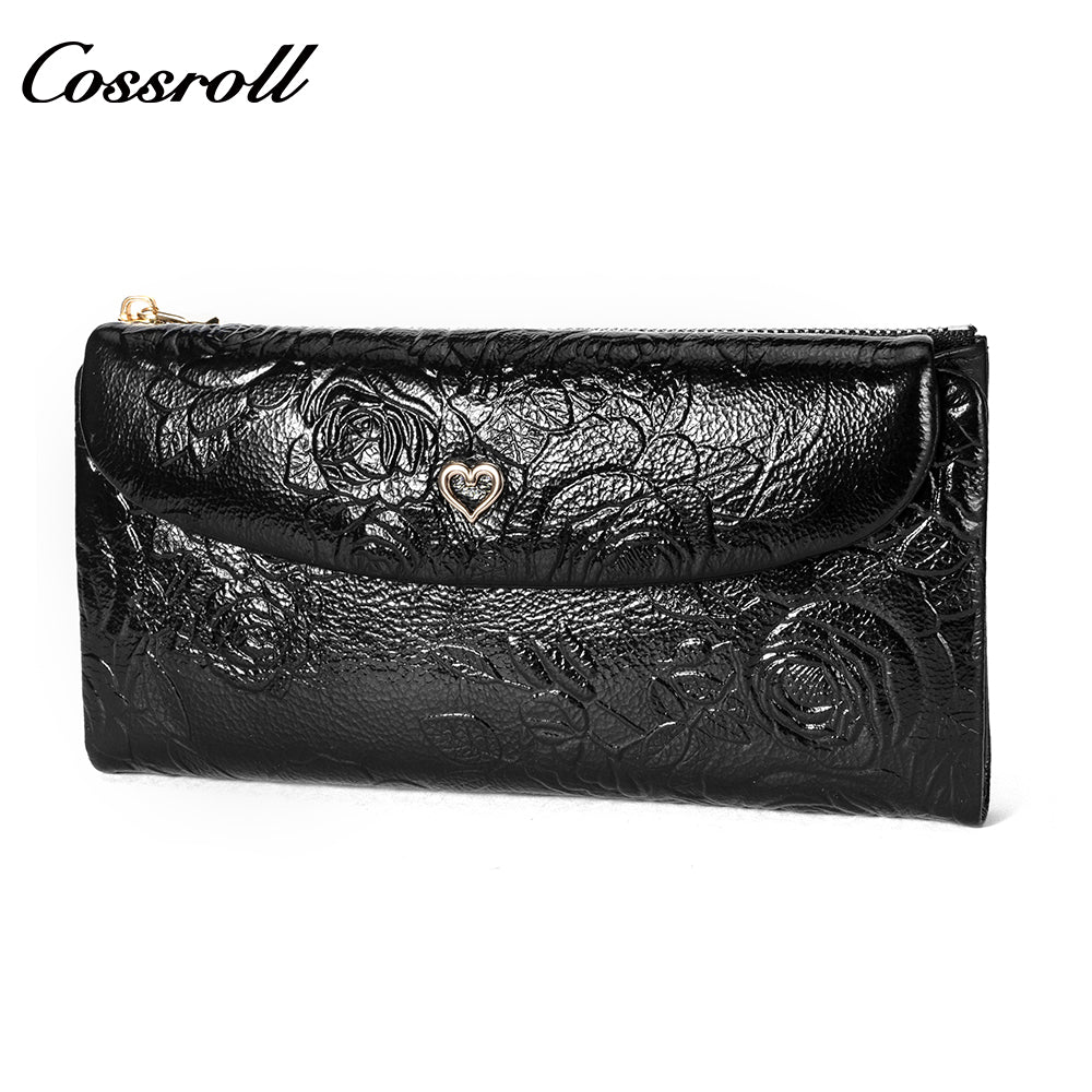 High Quality Cheap Price imperial leather geniune leather wallet  Chinese vintage embossed purse