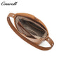 Head layer cowhide bucket bag shoulder bag simple fashion pure color commuter bag