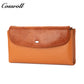Women's Genuine Leather Coin Purse, Two-Tone Splice, Long, Large Capacity, Multi-Functional Card Holder