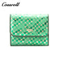 High-grade snakeskin leather short purse female 2024 temperament new wallet