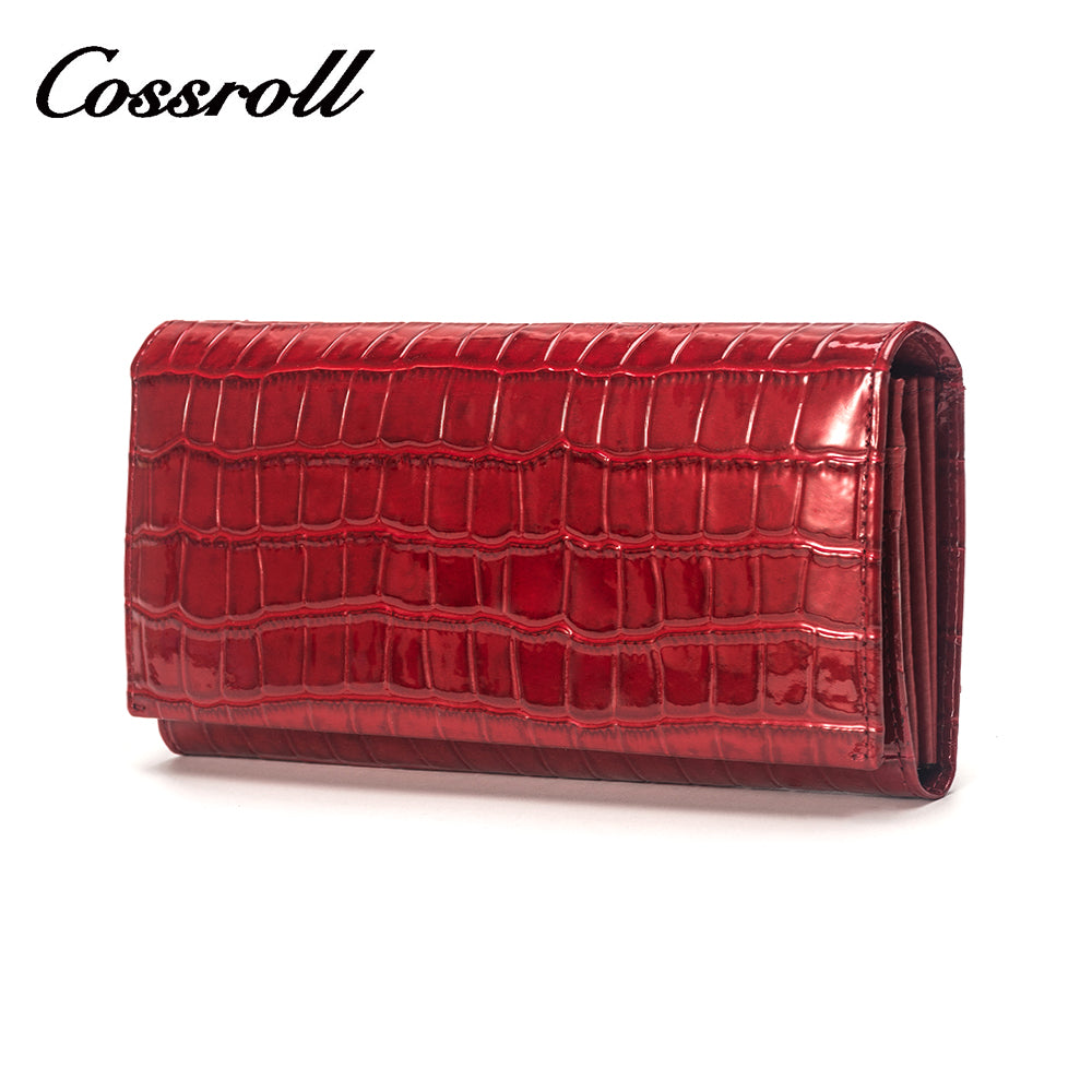 Crocodile print mobile phone wallet