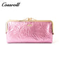 New Products dark blue long leather wallet women With Top Selling