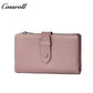 Women's Long Genuine Leather Multi-Card Slot Simple First Layer Cowhide Vertical Wallet for Export