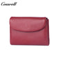Genuine Leather Fashionable High-End Short Women's Wallet, Top Layer Soft Cowhide, Large Capacity