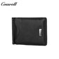 Customised Plain Layer Cowhide Men's Wallet Genuine Leather Money Clip Multifunctional