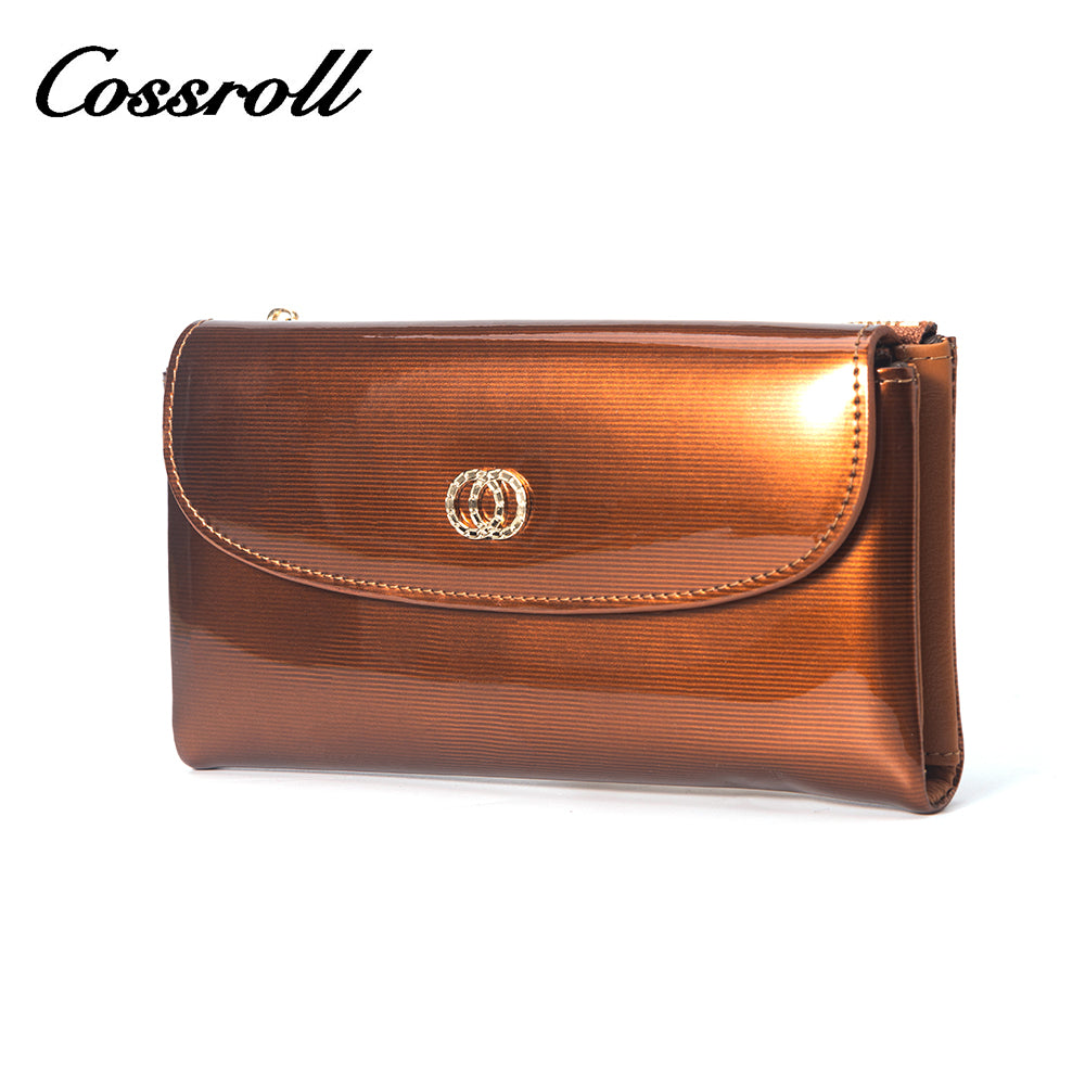 Custom Private Label brown leather wallet for women With Wholesaler